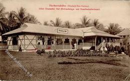Kolonien Deutsch Neuguinea Herbertshöhe Hotel Deutscher Hof Stpl. Herbertshöhe 5.9.10 I-II Colonies - History