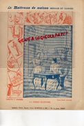 PROTEGE CAHIER-IMPRIMERIE DUCOURTIEUX LIMOGES- MAITRESSE DE MAISON-FEMME ECONOME-ECONOMIE -CHARIER SAUMUR - Collections, Lots & Séries