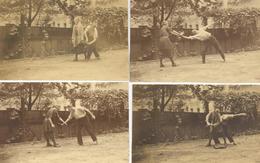 Sport Jui Jitsu 4'er Set Fotos 13,5 X 8,5 Cm Um 1920 I-II - Sonstige & Ohne Zuordnung
