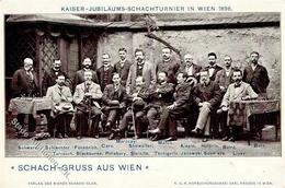 Schach Wien (1010) Österreich Kaiser Jubiläums Schachtunier 1898 I-II - Schach