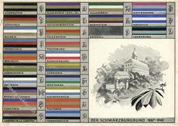 Studentika 75 Jahre SCHWARZBURGBUND 1962 - Rücks. Stoffband V. Hannover I-II - Ohne Zuordnung