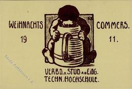 Studentika Schweiz Weihnachts Commers Verb. D. Stud. A.d. Eidg. Techn. Hochschule 1911 I-II - Zonder Classificatie