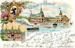 Berlin (1000) Garten Ausstellung 1897 Dampfer 1905 I-II Expo - Andere & Zonder Classificatie
