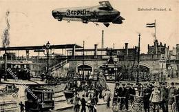 BERLIN-RIXDORF (1000) - ZEPPELIN über Bahnhof Rixdorf 1909 I-II - Andere & Zonder Classificatie