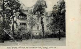 Grunewald (1000) Pension Haus Diana Königs Allee II (fleckig VS/RS) - Altri & Non Classificati