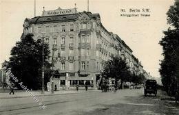 Kreuzberg (1000) Hotel Habsburger Hof Königgrätzer Straße Litfaßsäule 1910 II (Kl. Stauchung) - Altri & Non Classificati