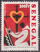Timbre Oblitéré N° 1849(Yvert) Sénégal 2013 - Abbaye Du Coeur Immaculé De Keur Moussa - Senegal (1960-...)