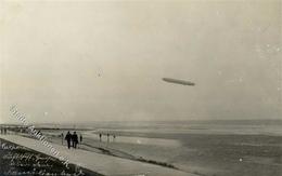 Cuxhaven (2190) Zeppelin Ort Handschriftlich Foto AK I-II Dirigeable - Andere & Zonder Classificatie