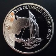 LIBERIA 10 DOLLARS 2000 SILVER PROOF "Olympics Games" Free Shipping  Via Registered Air Mail - Liberia