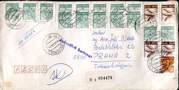 29721 Brasil. Circuled Registered Cover 1984 To Czechoslovakia - Cartas