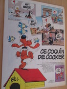 CLIP118 : PUBLICITE De REVUE SPIROU Avec BOULE ET BILL Par ROBA  Découpée Dans Une Revue Des 70's , Page A4 - Boule Et Bill