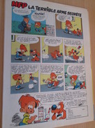 CLIP118 : PUBLICITE MFP De REVUE SPIROU Avec BOULE ET BILL Par ROBA  Découpée Dans Une Revue Des 70's , Page A4 - Boule Et Bill