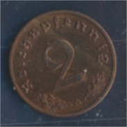 Deutsches Reich Jägernr: 362 1938 A Stgl./unzirkuliert Bronze 1938 2 Reichspfennig Reichsadler (7862397 - 2 Reichspfennig