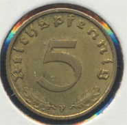 Deutsches Reich Jägernr: 363 1938 F Stgl./unzirkuliert Aluminium-Bronze 1938 5 Reichspfennig Reichsadler (7869076 - 5 Reichspfennig