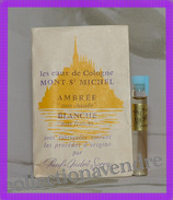 Mont Saint Michel : Eau De Cologne Lavande Ambrée. Tube Dans Pochette Papier. Parfait état - Miniatures Femmes (sans Boite)