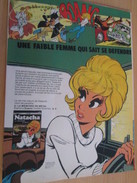 CLIP118 : PUBLICITE De REVUE SPIROU Avec NATACHA Par WALTHERY  Découpée Dans Une Revue Des 70's , Page A4 - Natacha