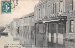 SAINT-ETIENNE-du-ROUVRAY - La Crue De La Seine - La Rue De L'Industrie - Boucherie, Charcuterie  " R. CATTEVILLE " - Saint Etienne Du Rouvray