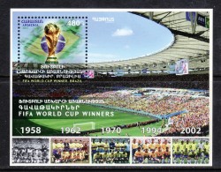 Armenien / Armenie / Armenia 2017, Sport, FIFA World Cup Winners, Brazil  SS - MNH** - 1958 – Sweden