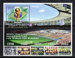 Armenien / Armenie / Armenia 2017, Sport, FIFA World Cup Winners, Brazil  SS - MNH** - 1962 – Cile