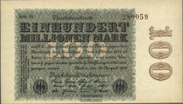 German Empire Rosenbg: 106v, Watermark Rhombus Uncirculated 1923 100 Million Mark - 100 Mio. Mark