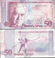 Armenien Pick-Nr: 41 Bankfrisch 1998 50 Dram - Armenië