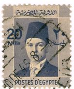 EGITTO, EGYPT, COMMEMORATIVI, RE FAROUK, 1944, FRANCOBOLLI USATI Yvert Tellier 195A   Scott 216 - Oblitérés