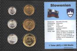 Slovenia Stgl./unzirkuliert Kursmünzen Stgl./unzirkuliert 1992-2004 10 Stotin Until 5 Tolar - Slovenië