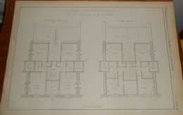 Plan De Maison à Loyer économique. 1858 - Travaux Publics