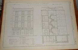 Plan De Maison à Loyer économique. 1858 - Opere Pubbliche