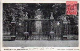 England Sandringham Norwich Gates, Entrance  CPA   Année 1905  Impeccable - Norwich