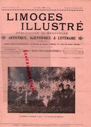 87-LIMOGES ILLUSTRE -RARE REVUE LIMOUSINE 1-9-1905-AIXE SUR VIENNE FELIBREE AUBEPINE-BARBICHETS-PUB GALERIES JOURDAN- - Limousin