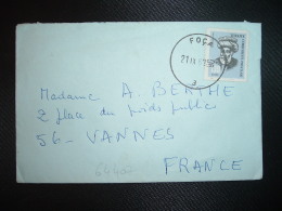 LETTRE TP NAIMA 130 K OBL.21 IX 69 FOCA - Brieven En Documenten