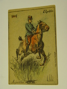 CARTE POSTALE ILLUSTRATEUR A.VALLET 1904 L'EQUITATION AUJOURD'HUI - Vallet, L.