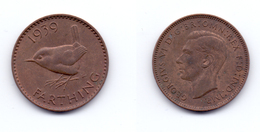 Great Britain 1/4 Penny 1939 - B. 1 Farthing