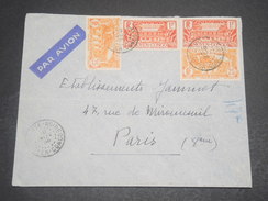 CONGO - Enveloppe Par Avion De Pointe Noire Pour Paris En 1936 , Affranchissement Plaisant - L 11859 - Cartas & Documentos