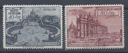 VATICAN - 1949 -Timbres Exprès N° 11 Et 12 - Neufs X - Traces De Charnières Discrètes - Cote 45.00 € - TB - - Eilsendung (Eilpost)