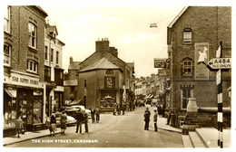 DYFED - CARDIGAN - THE HIGH STREET - ANIMATED RP Dyf292 - Cardiganshire