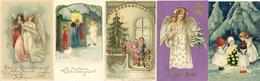 Weihnachten Album Mit Circa 200 Ansichtskarten 1900 Bis 60'er Jahre Dabei Viele Lithos I-II Noel - Other & Unclassified