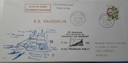PLI Polaire Commémoratif  Charcot /  Pourquoi Pas Oblitération  16/09/1986. Reyjavik - E.E. Vauquelin - Cartas & Documentos