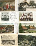 Schwarzwaldhaus Und Schwarzwaldmotive, 28 Karten, Häuser, Trachten, Musik, Arbeit, Stempel, Gest./*, Meist 1900/07 I-II - Storia