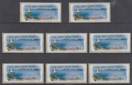 ISRAEL 2007 KLUSSENDORF ATM EILAT UNDERWATER OBSERVATORY FULL SET OF 8 STAMPS - Viñetas De Franqueo (Frama)