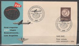 Svezia 1954 - Primo Volo Stoccolma - Los Angeles      (b10) - Covers & Documents