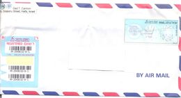 2002. Israel, The Letter Sent By Registered Air-mail Post To Moldova - Lettres & Documents