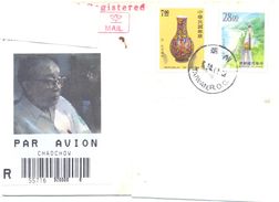 2001.Taiwan, The Letter Sent By Registered Air-mail Post To Moldova - Cartas & Documentos