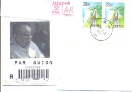2001.Taiwan, The Letter Sent By Registered Air-mail Post To Moldova - Cartas & Documentos