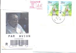 2001.Taiwan, The Letter Sent By Registered Air-mail Post To Moldova - Lettres & Documents