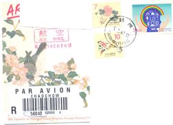 2001.Taiwan, The Letter Sent By Registered Air-mail Post To Moldova - Lettres & Documents