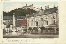 AK Kulmbach Marktplatz & Brunnen Color 1901 #01 - Kulmbach