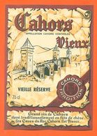 étiquette Vin De Cahors Vieux Vieille Réserve Les Caves Du Roc à Cahors  - 75 Cl - Cahors