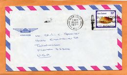 New Zealand Cover Mailed To USA - Cartas & Documentos